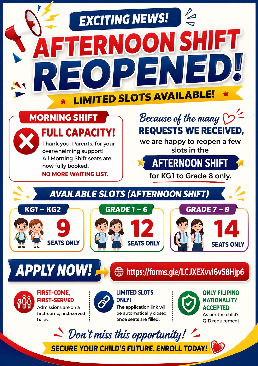 Admissions Update